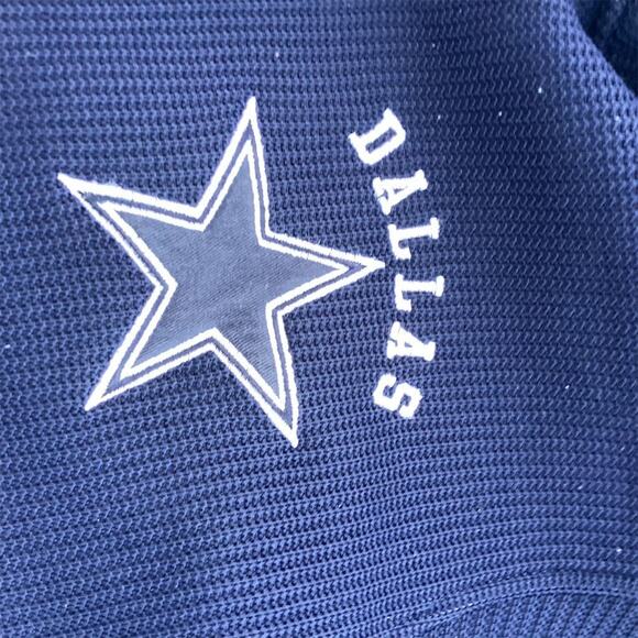 Dallas Cowboys Men's Varsity Jacket Blue Lined Full Zip Hoodie Size S - Picture 7 of 9